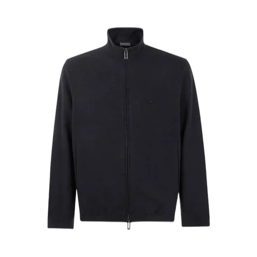 Jacquard Zip-Up Sweatshirt