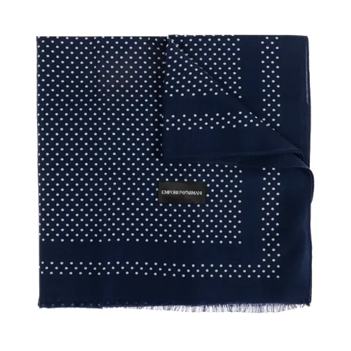 Polka Dot Printed Frayed Edge Scarf