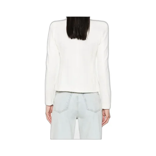Herringbone-Pattern Zip-Up Jacket