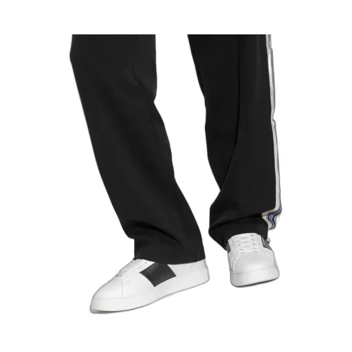 Leather Panelled Sneakers