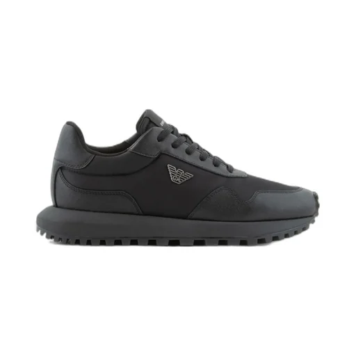 Logo Plaque Lace-Up Sneakers