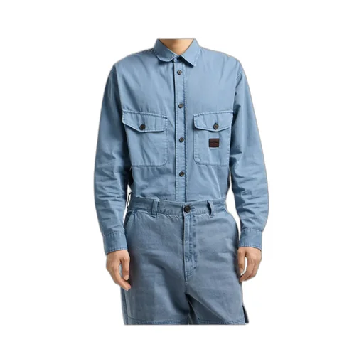 Double-Pocket Cotton Shirt Jacket
