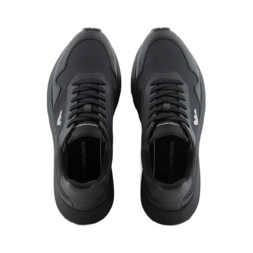 Logo Plaque Lace-Up Sneakers