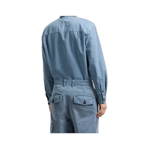 Double-Pocket Cotton Shirt Jacket