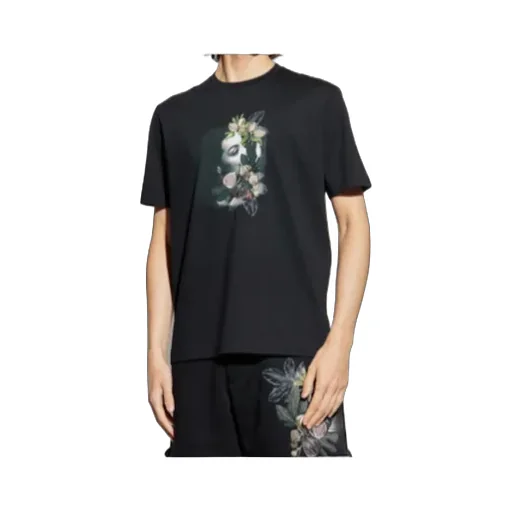 Floral-Print Portrait T-Shirt