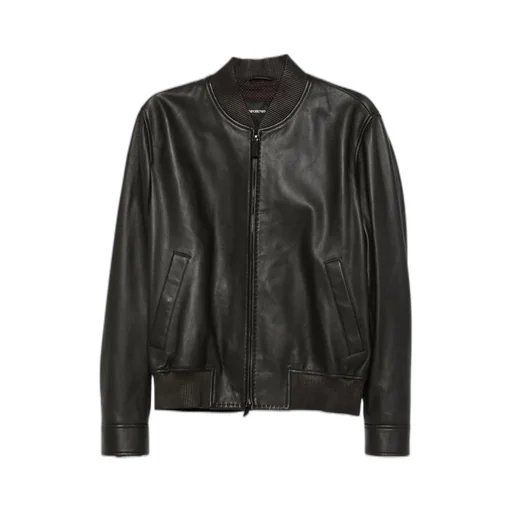 Leather Bomber Jacket