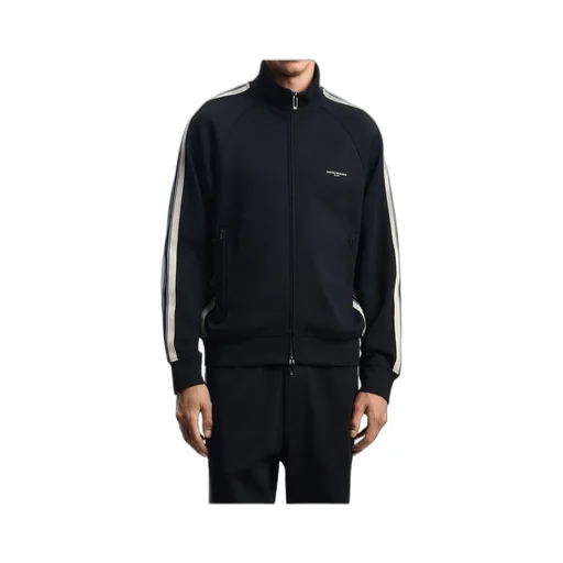 Side-Stripe Zip-Up Track Jacket