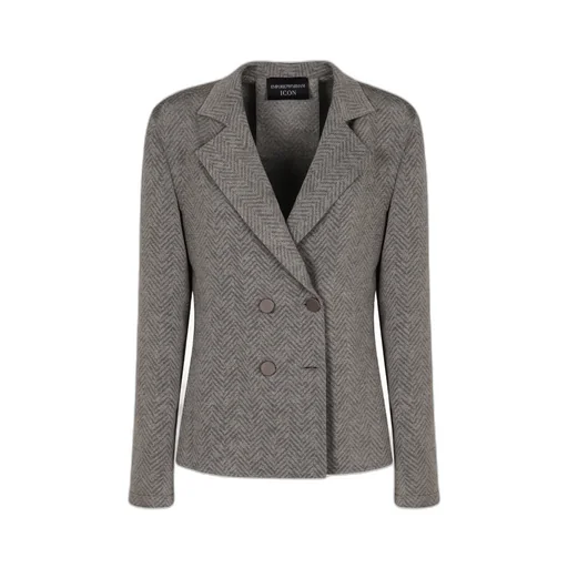 Herringbone Double-Breasted Jacket