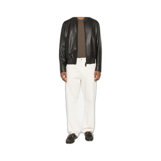 Leather Bomber Jacket