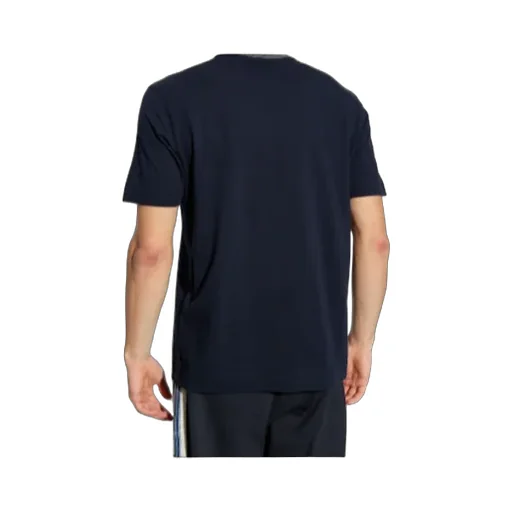 Logo Ribbed-Collar T-Shirt