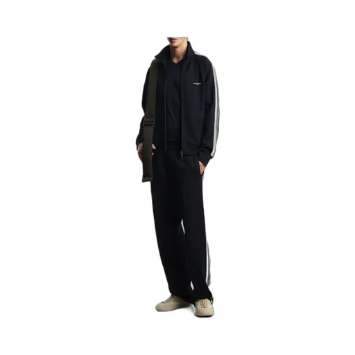 Side-Stripe Zip-Up Track Jacket