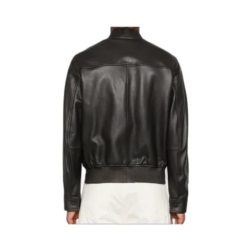 Leather Bomber Jacket