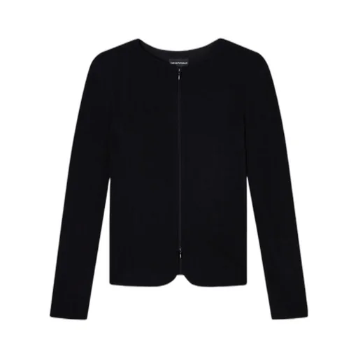 Chevron-Pattern Zip-Front Jacket