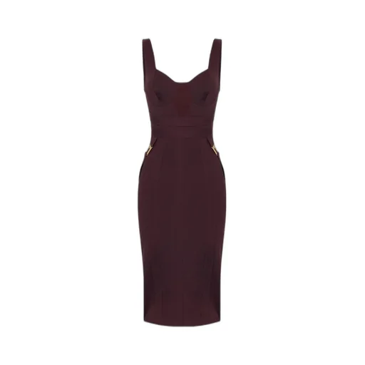 V-Neck Fitted Dress