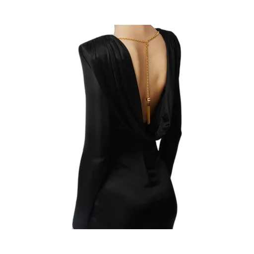 Long-Sleeved Maxi Dress
