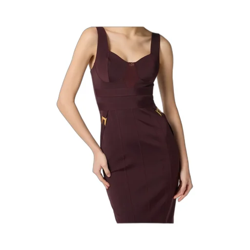 V-Neck Fitted Dress