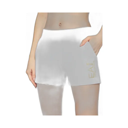Logo Print Fitted Shorts
