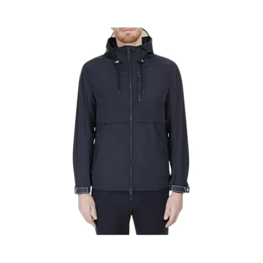 Zipped Logo Hooded Jacket