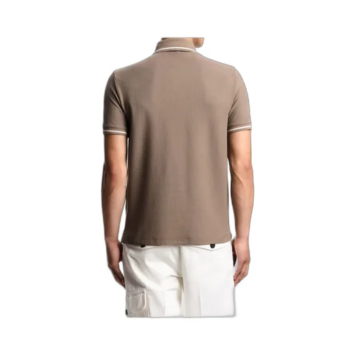 Stripe Detailed Short-Sleeved Polo Shirt