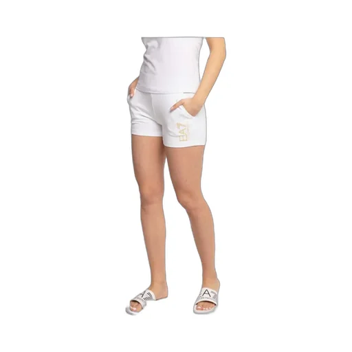 Logo Print Fitted Shorts