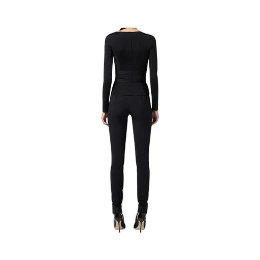 Corset-Detail Long-Sleeve T-Shirt