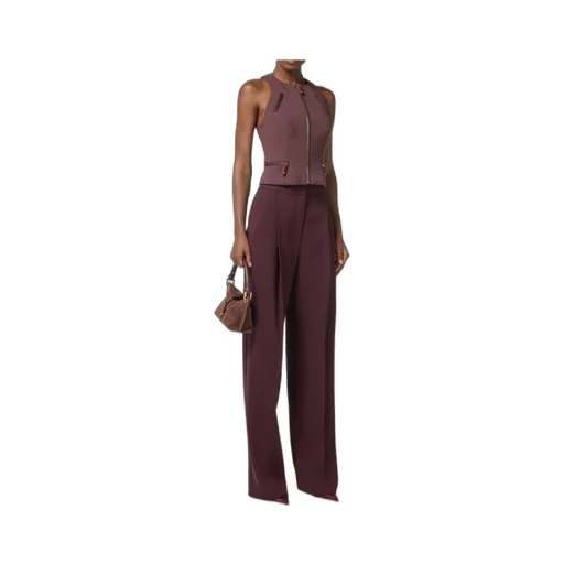 Zip Detailed Double-Layer CrÊPe Top