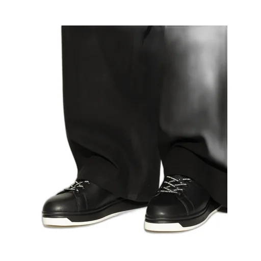 Round Toe Lace-Up Sneakers