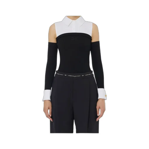 Embroidered-Logo Bodysuit
