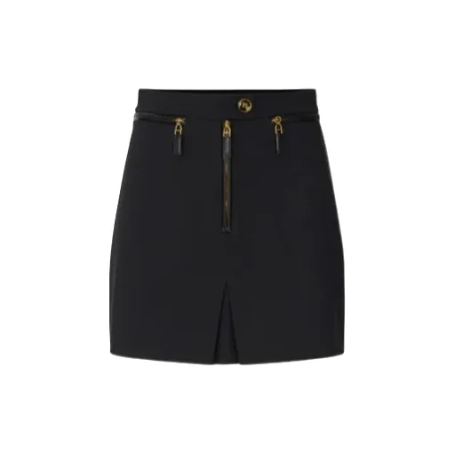 Zip Double Layer CrÊPe Skirt