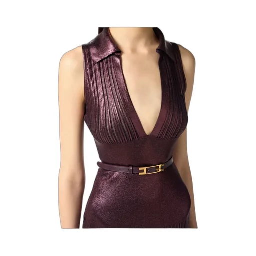 Pleated Midi Dress