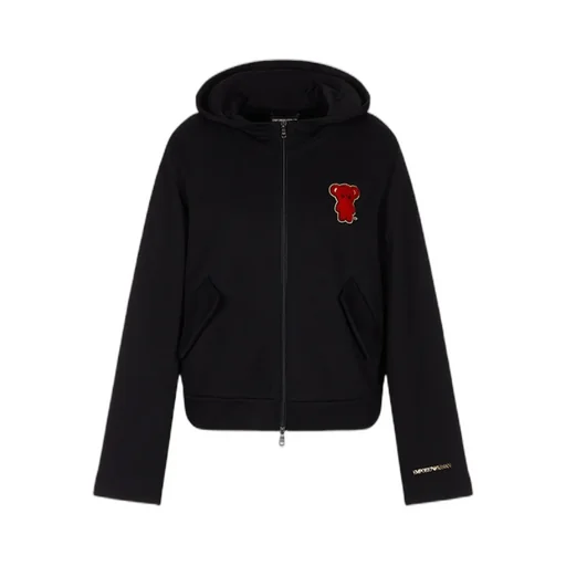 Logo Hooded Casual Coat