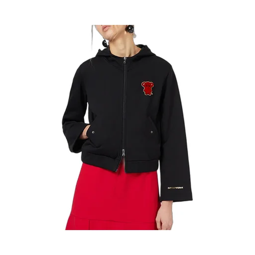 Logo Hooded Casual Coat