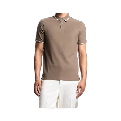 Stripe Detailed Short-Sleeved Polo Shirt