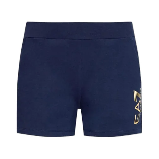 Logo Print Fitted Shorts
