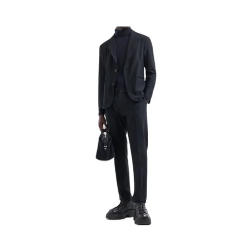 3D-Patterned Single-Breasted Blazer