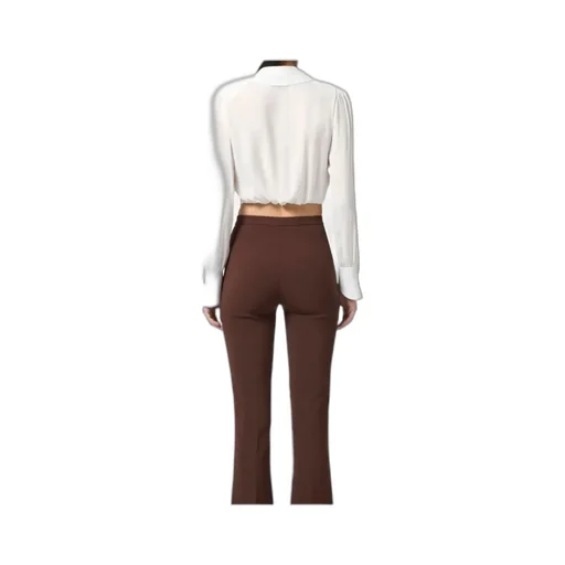 Long-Sleeve Wrap Blouse