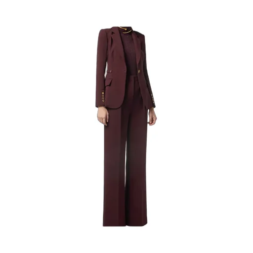 Single-Breasted Jewel Strap Blazer