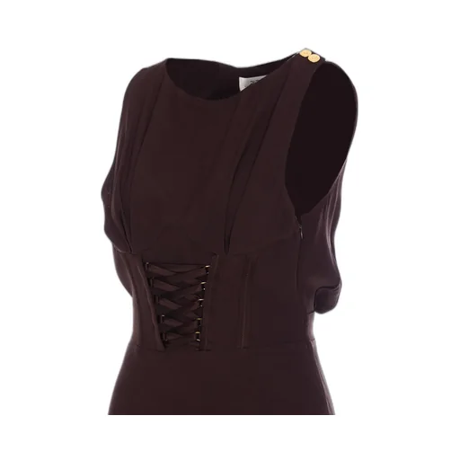 CrÊPe-Back Satin Dress