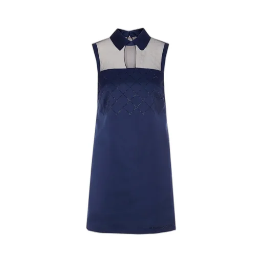 Embellished Duchesse Satin Dress
