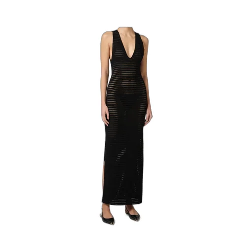 Open-Knit Maxi Dress