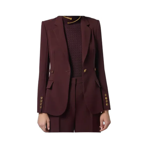 Single-Breasted Jewel Strap Blazer