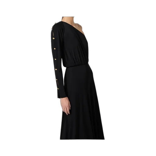 One-Shoulder Midi Dress