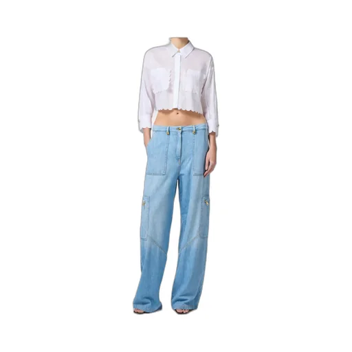 Embroidered Scallop Voile Shirt