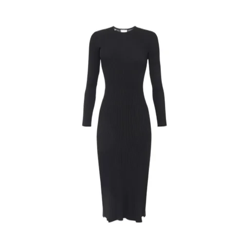 Ribbed-Knit Midi Dress