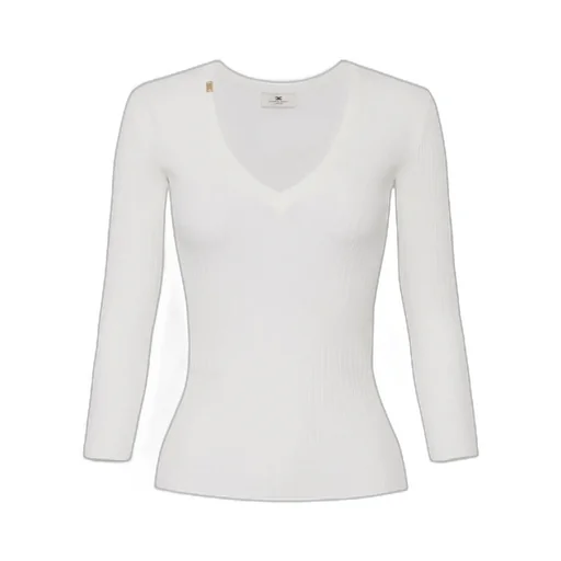 V-Neck Ribbed Top