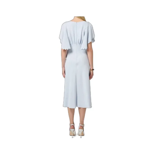 V-Neck Flared Dress