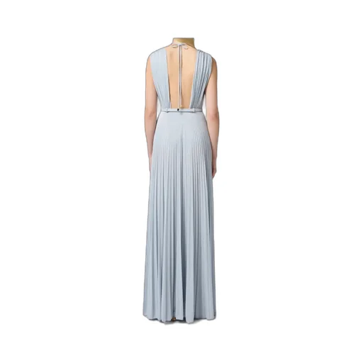 Belt Detailed Red Carpet Dress