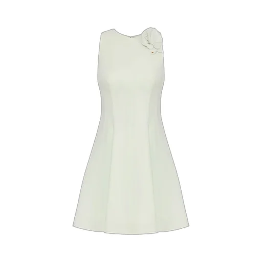 Flared Crepe Dress