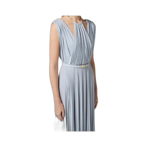 Belt Detailed Red Carpet Dress