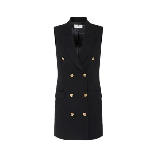 Sleeveless Gabardine Mini Dress